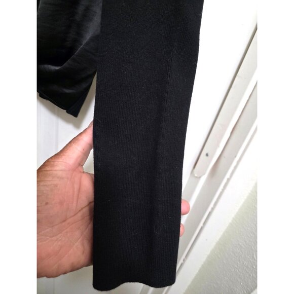 Cabi Black Office Use Long-Sleeve Knit Tie-Front Top Size M - Picture 6 of 9